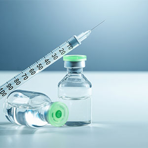 biomedical vial and needle for medication