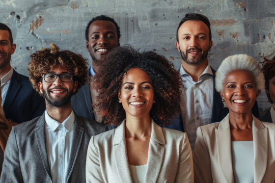 11 sales representatives smiling for group photo