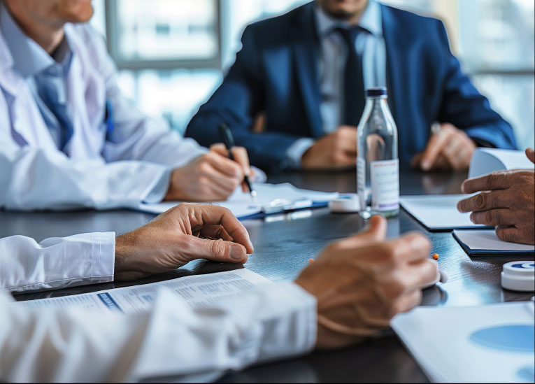 physicians in meeting