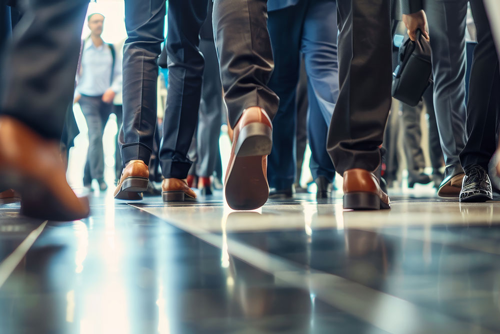 business people walking