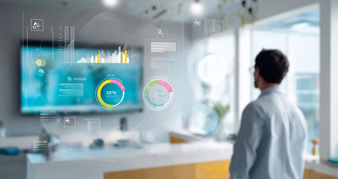 a dashboard with circular economy KPIs displayed